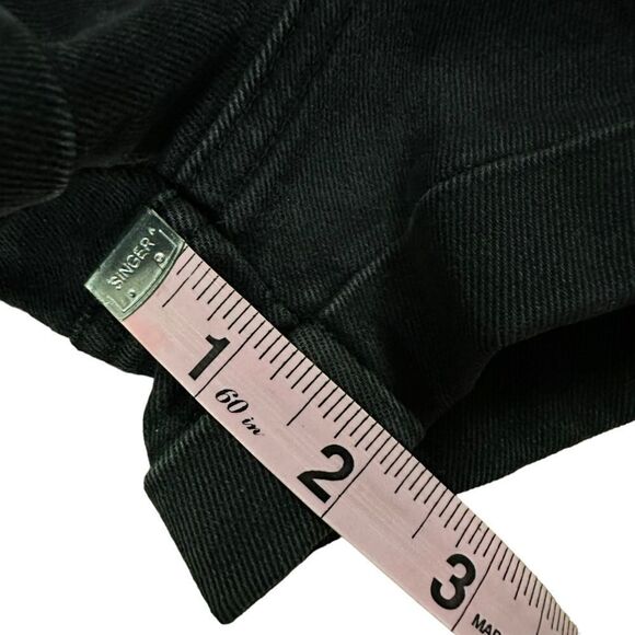 Brandy Melville ~ Black Denim Shorts ~ high waisted ~ size Small - Picture 7 of 7